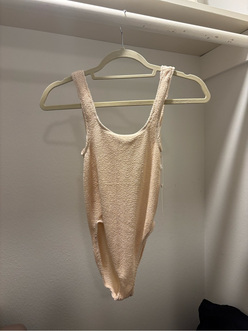 Surf Gypsy Sand Dollar Textured Scoop Neck Bodysuit